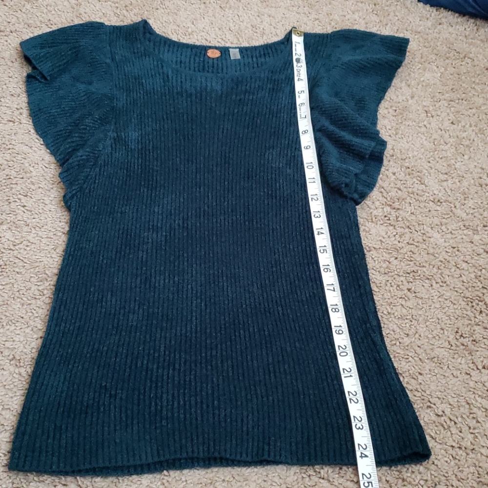 Free People ruffle sleeve top - Picture 7 of 8